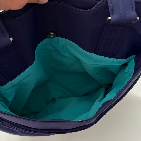 Travelon Bag Anti-Theft RFID blocking Tote Shoulder Bag Navy Blue - Picture 6 of 16